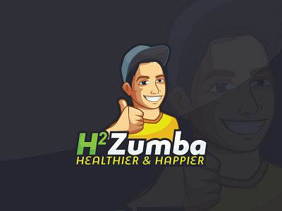 H2 Zumba logo adobe illustrator cartoon illustration illustrator logo logo design mascot vector vectorart vectorlogo