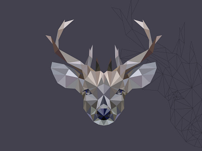 polygon deer adobe illustrator animal cartoon design illustration illustrator polygon vector vectorart vectors