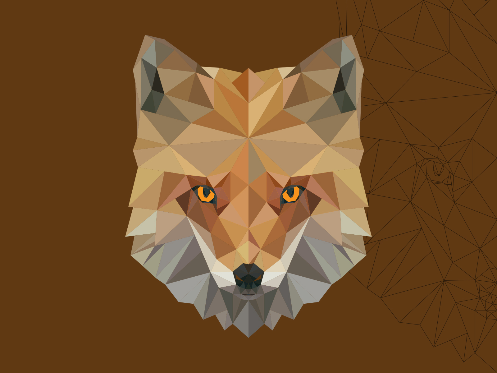 polygon fox by RalfDesigns on Dribbble