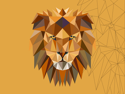 polygon lion