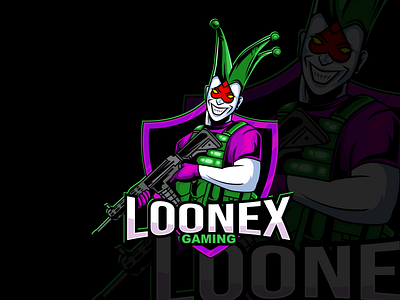 Loonex Gaming logo adobe illustrator cartoon design illustration illustrator logo mascot vector vectorart vectors