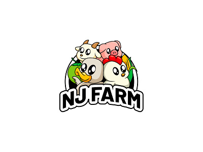 Farm logo adobe illustrator cartoon design illustration illustrator logo mascot vector vectorart