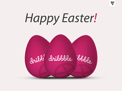Happy Easter Dribbble dribbble easter easter dribbble easter egg easter eggs egg eggs graphic happy vector