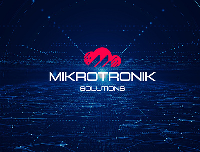 MIKROTRONIK SOLUTION branding cloudlogo embedded firmware graphic design information technology logo it logo design tech logo