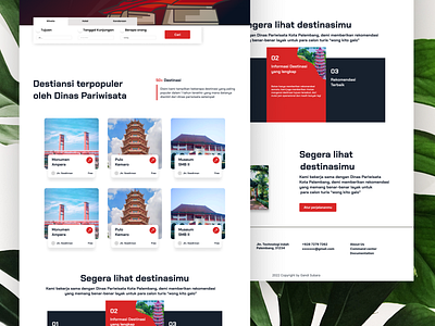 Trevel Agent | Website agent destination figma graphic design palembang provider street tour tourist trevel ui website