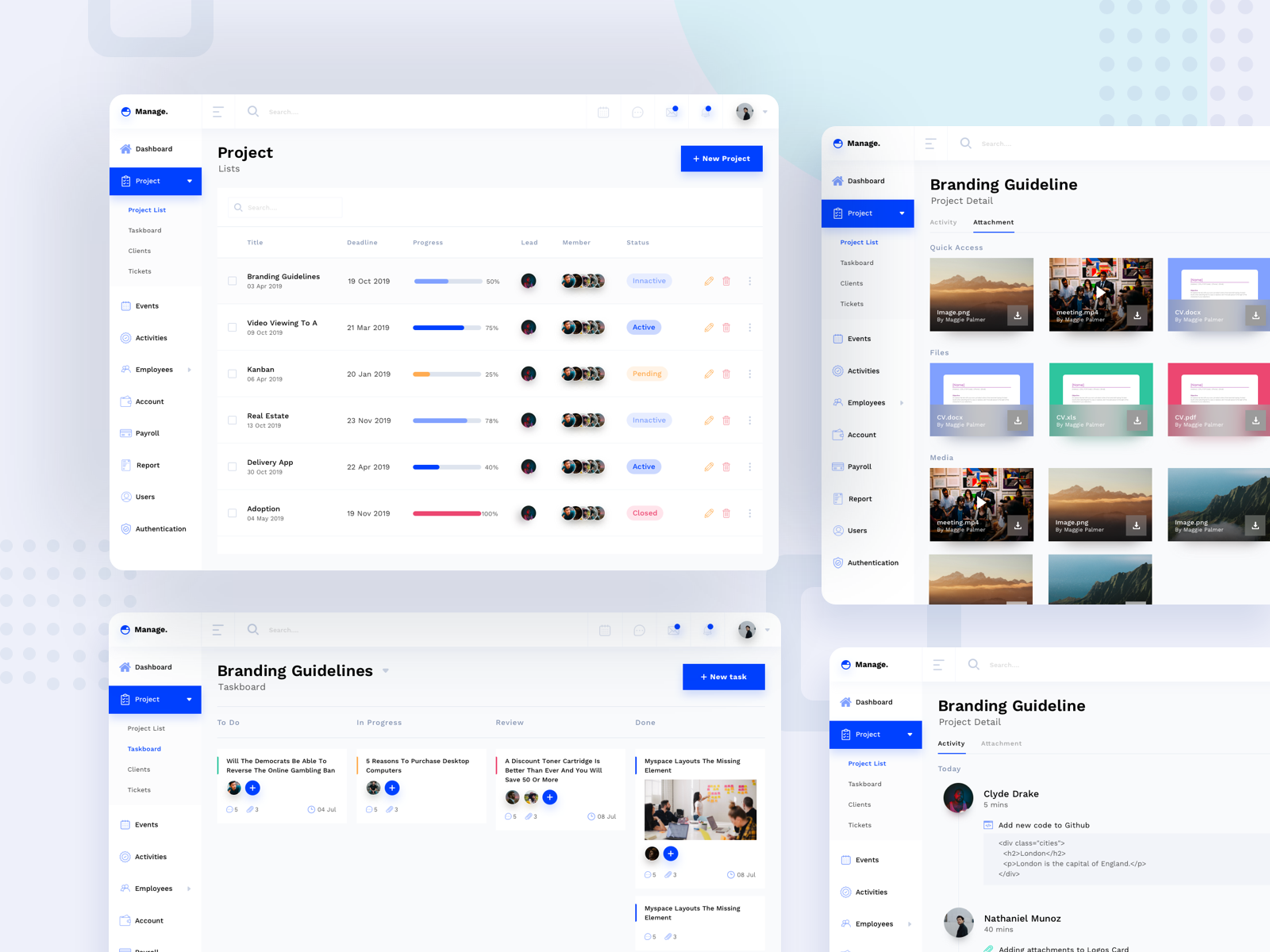 Project Shot Crm Ui Kit By Crafter Digital On Dribbble