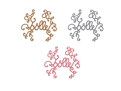 Bolle Logo – Colors attractive bakery beautiful logo branding catchy craftmanship elegant flourish flourishes hand drawn logo logodesign refined sophisticated vector art vectors