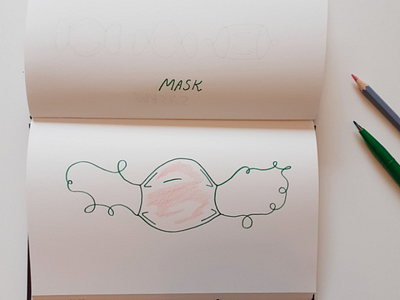 Playful Mask 2020 drawing handdrawn illustration mask playful