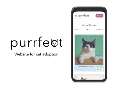 Cat adoption website