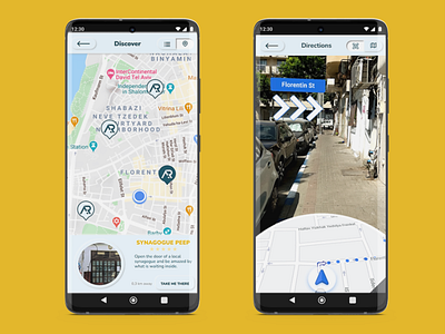 AR app - map view and AR directions