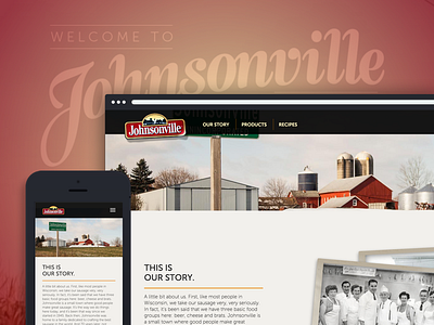 Johnsonville Canada Website about collaboration design desktop history internet johnsonville mobile photoshop ui web