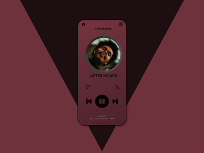 Daily UI 009 009 adobe xd daily100challenge dailyui dailyui009 music music app musicart redesign concept theweeknd uiux xd xd design xddailychallenge
