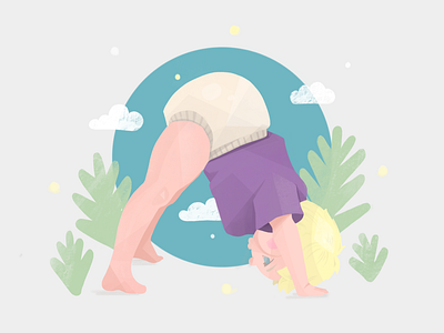 Baby yoga 2 illlustration