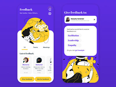 Feedback App Concept app mobile mobile ui