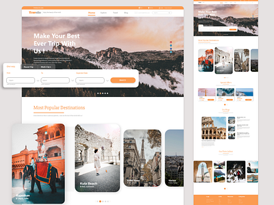 Travel landing page