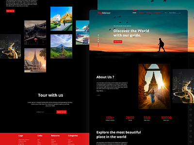 Travel Landign page design