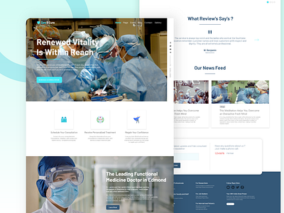 Care and Cure - Medical website Design