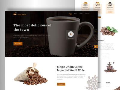 Web Design For Coffee shop