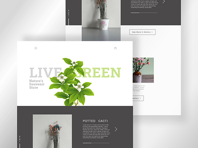 Live Green Web Page Design 2020 adobexd clean concept creative green landingpage minimal minimalist plant sketch top designer trend uidesign uxdesign webdesig webdesign