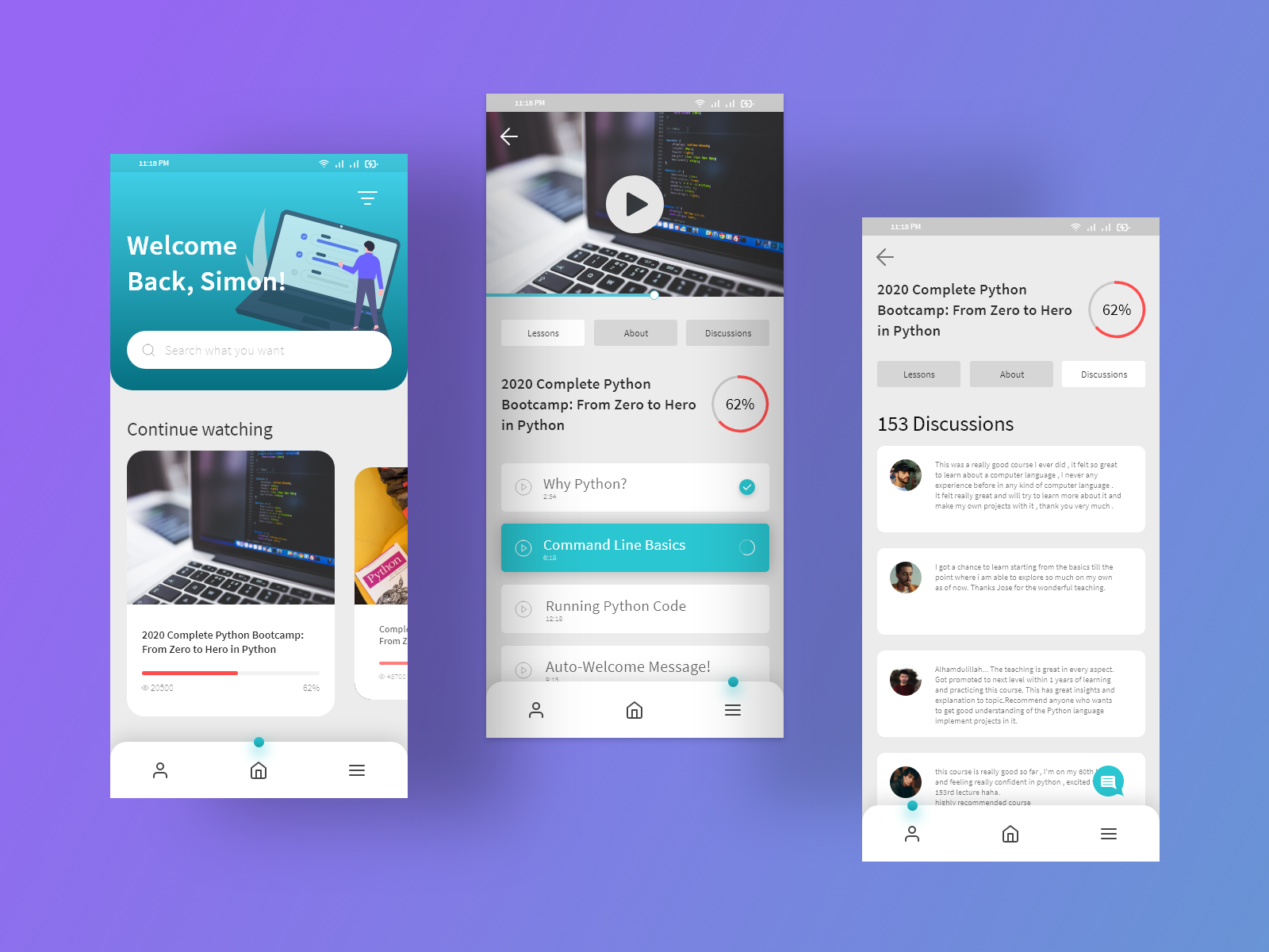 Learning app by SAKIB | Idea's Lab on Dribbble