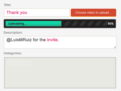 Thank you / Upload Form form progress bar thank you upload website