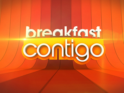 Morning Show Logo 3d c4d cinema4d logo typography