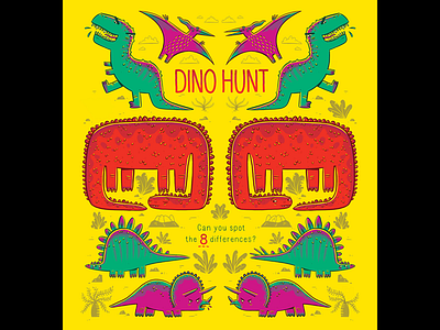 Dino Hunt illustration kid lit publishing