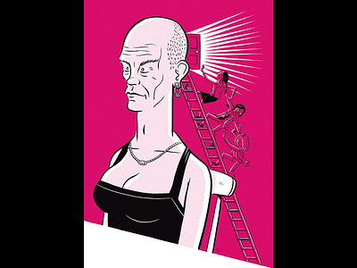 Being John Malkovich drawing illustration movie publishing zine