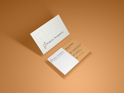 Praksis Perspektiv brand identity branding business card business card design logo