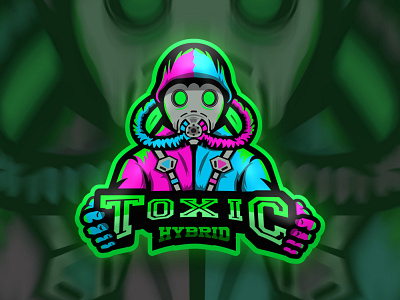Hybrid toxic Esport/Mascot logo debut debuts design esport esportlogo illustration logo mascot mascot design mascotlogo