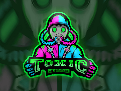 Hybrid toxic Esport/Mascot logo