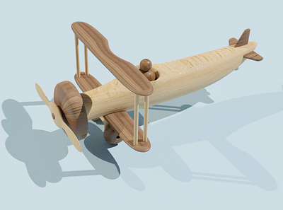 WOODEN AIRCRAFT 3dblender aircraft design explore plane