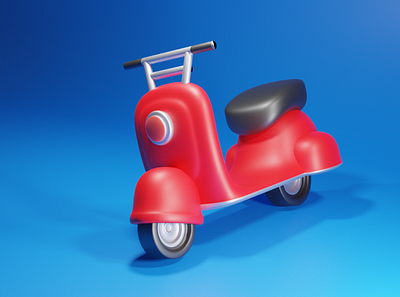 Unreal Scooter 3d deliver design explore inspired scooter