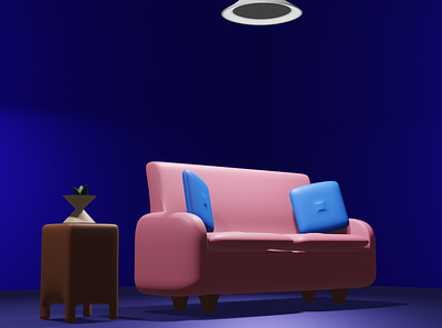 Interior 3D 3d blender design explore illustration interior ui website