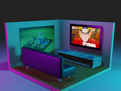 Tiny Room 3d 3dblender blender design explore illustration tinyroom