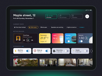 Smart home app concept