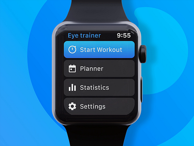 Eye workout watch app concept animation app apple concept design designspot interaction ios motion progress quiz school tracker ui watch watchos