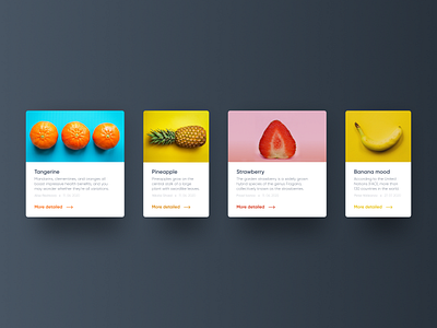 Fruit cards app design figma flat minimal mobile app ui ux web website