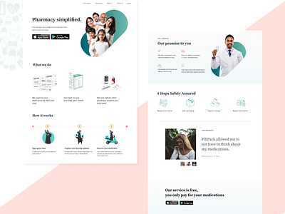 Pharmacy Delivery Application application delivery app design doctor figmadesign illustration minimal pharmaceutical pharmacy typography ui ux web website website design