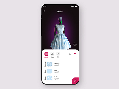 Studio - Be your own stylist android app app concept fashion fashiondesign ios iosapps mobile ui ux ux uxdesign