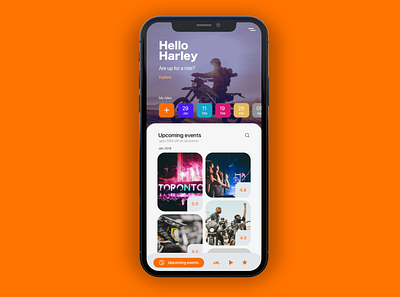 Riders app concept appidea biker eventsplanner flat interaction design ios ios app mobile mobileapp responsive rider riders ui usability ux ux design