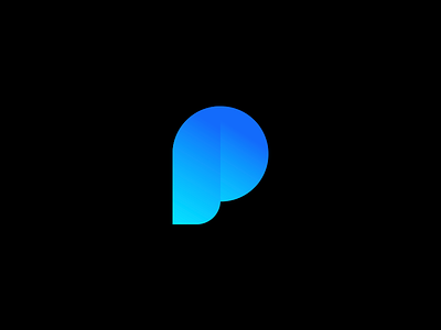 Pixodime P Icon branding gradient icon iconmark identity identitybranding logo logodesign p