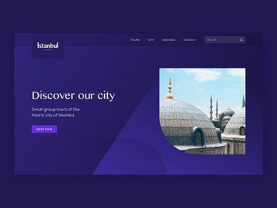 Istanbul Tours Website app booking booking app concept desktop design hero interface purple uiux user experience web app web design website website app website application website design