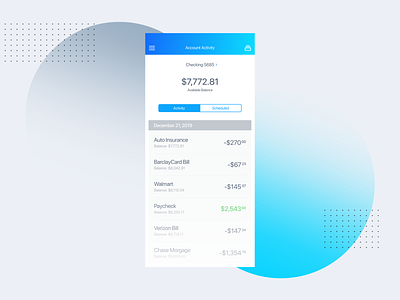 Bank UI Concept app concept bank concept banking banking app clean concept design dashboard dashboard design invision invisionstudio minimal mobile mobile app design muzli online banking ui uiux