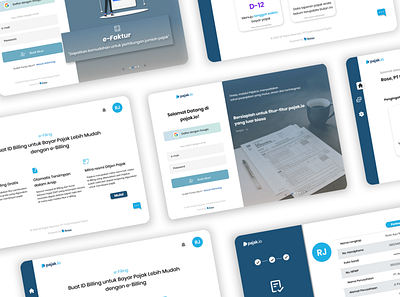 Redesign pajak.io ui ux case study web design