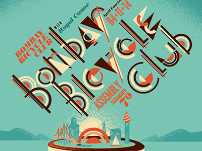 Bombay Bicycle Club—Gigposter bombay bicycle club gigposter gigposters poster posters typography