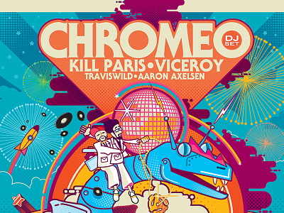 Poster Design / Illo for SF NYE Event w/ Chromeo