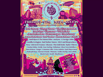 Concerts in the Park Sacramento 2022 Motion Poster design festival gigposter gigposters illustration milton glaser motion design motion graphics motion poster music festival norcal peter max poster posters psychedelic sacramento sactown typography