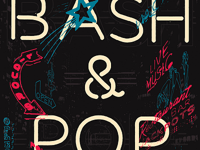 Bash And Pop Gigposter bash and pop gigposter music poster the replacements