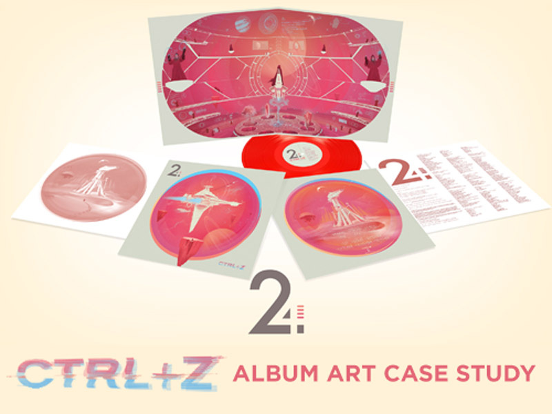 Life in 24 Frames Gatefold Vinyl Case Study music record cover typography design illustration